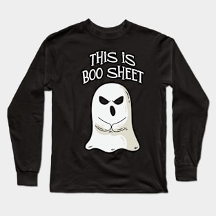 This Is Boo Sheet - Halloween Boo Boo Sheet Ghost Costume Long Sleeve T-Shirt